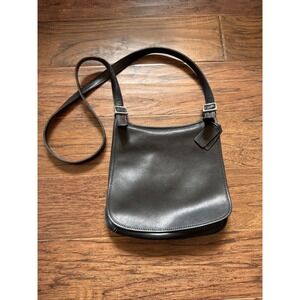 Vintage Coach Small Hippie Flap Bag #9135 Black Crossbody